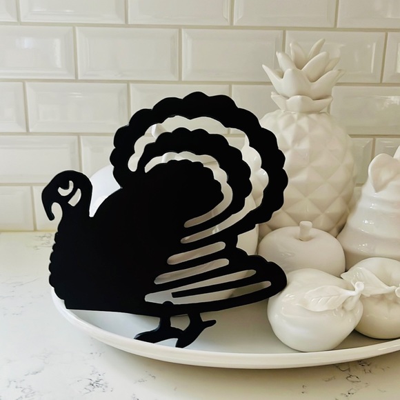 Crate&Barrel Bronze Turkey Trivet - Picture 2 of 12